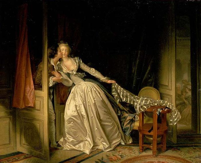 Jean-Honore Fragonard The Stolen Kiss France oil painting art